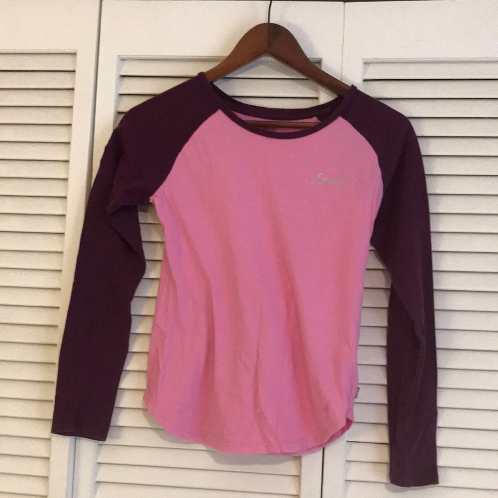 Levi’s Pink and Purple Kids Long Sleeve Shirt